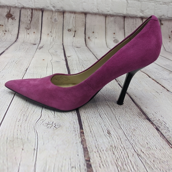 Guess Pointy Toe Pink Suede Shoes 6.5m - Picture 6 of 12